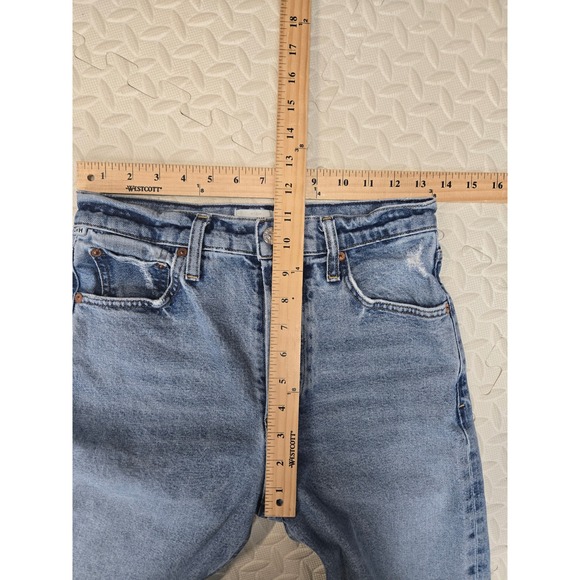 Citizens of Humanity Florence High Rise Straight Jeans Blue Raw Hem Womens 26 - Picture 11 of 13